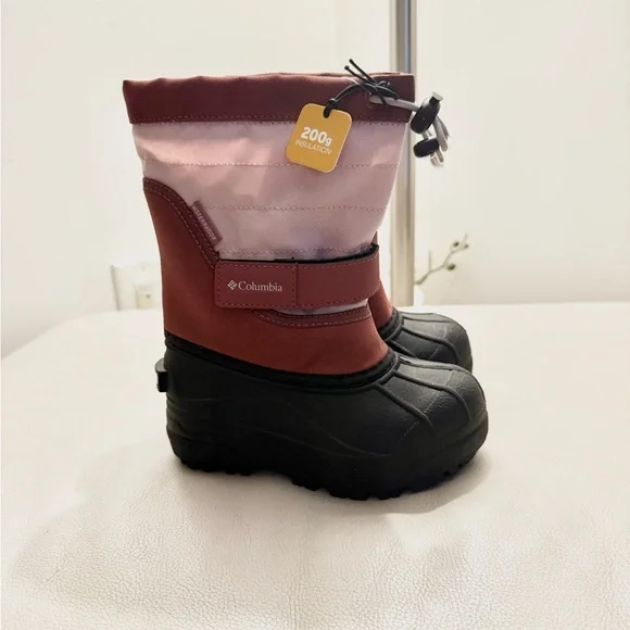 Columbia Kids Boots - Red and Black - Picture 1 of 2